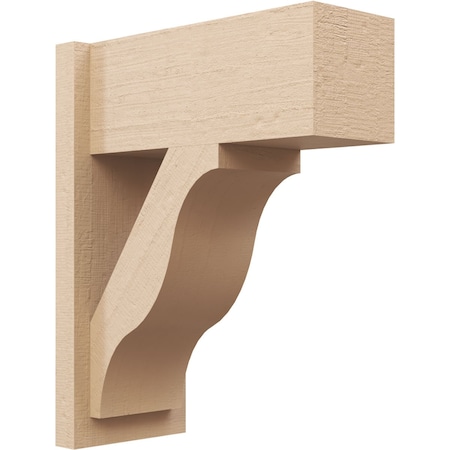 Ekena Millwork 7 1/2-in W x 16-in D x 20-in H Funston Block Rough Cedar Woodgrain TimberThane Outlooker, Primed Tan OUTUR075X16X20FST44RCPR